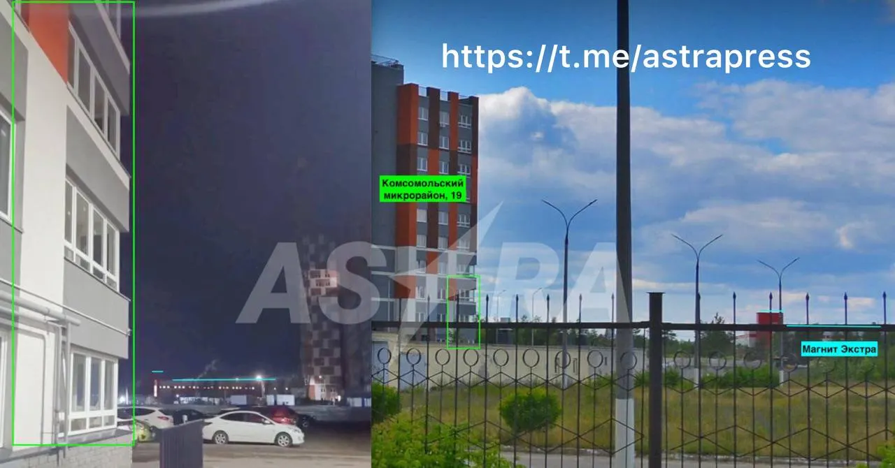 В Дзержинске Нижегородской области сработали сирены и раздались взрывы; на кадрах видно дым со стороны завода взрывчатых веществ имени Свердлова, точное место пожара пока не установлено.