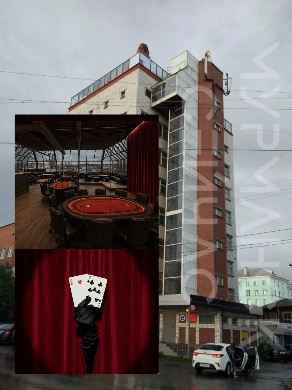 В помещениях бывших клубов «Пирамида» и «Манила» готовят площадку для спортивного покера; в здании, принадлежащем предпринимателю Пименову, отмечают проблемы с отоплением и электроснабжением.