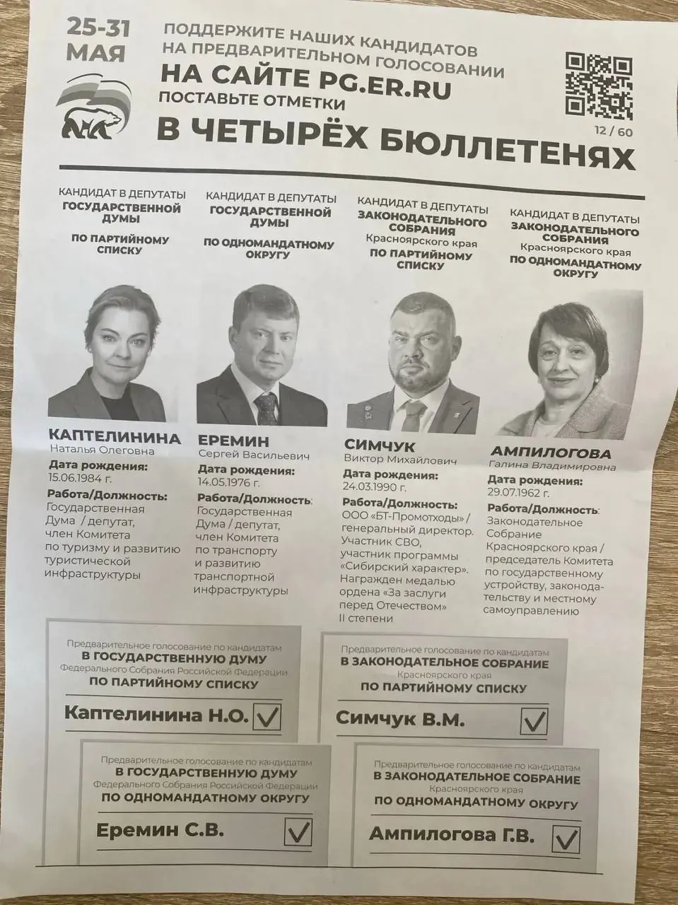 В нескольких регионах чиновники рассылали указания и списки кандидатов для участия в праймериз «ЕР», в том числе продвигали человека, который заявлял о службе в ЧВК «Вагнер». Поступают сообщения о давлении на бюджетников и работниках коммерческих предприятий по всей стране.