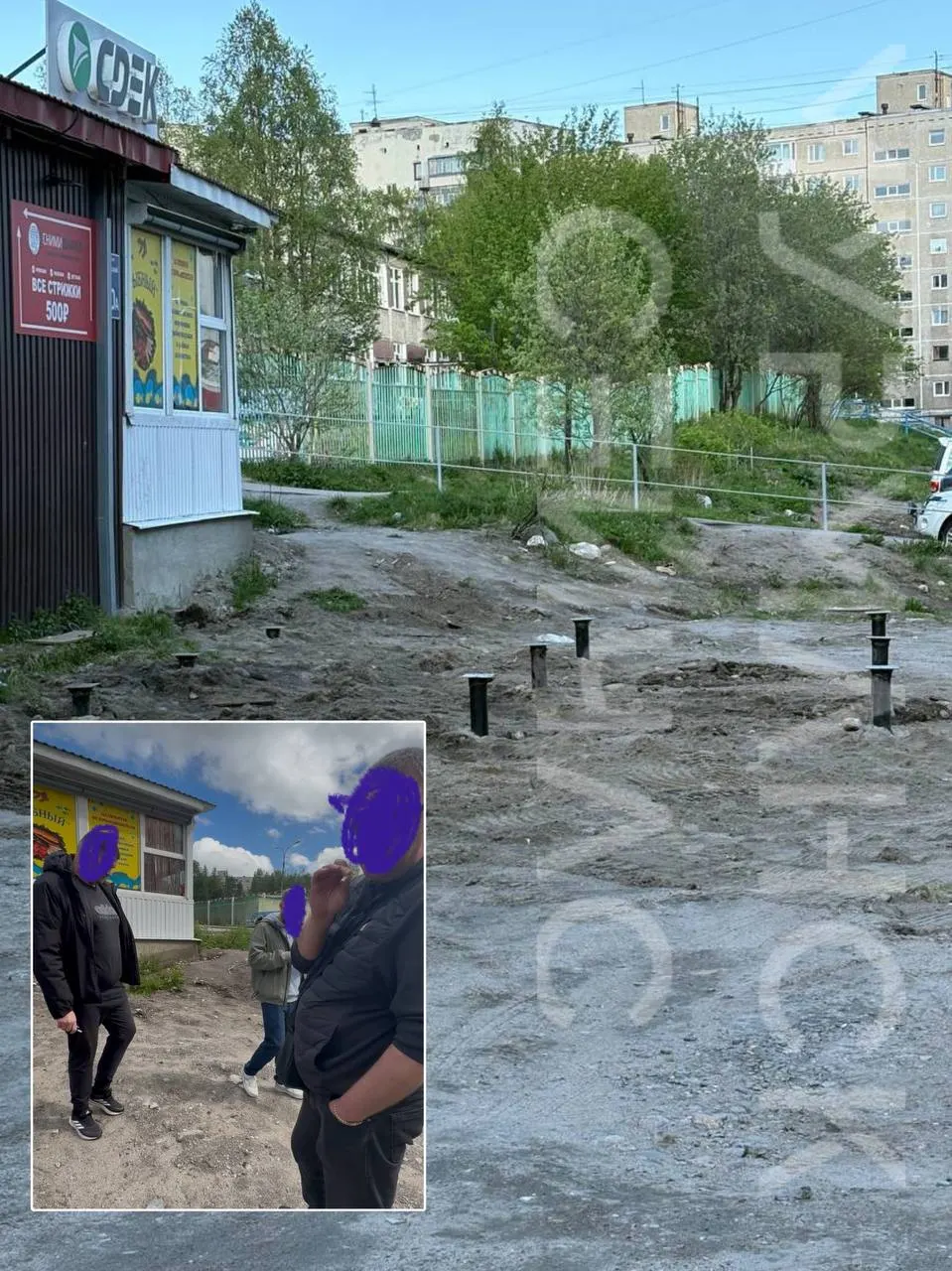 Собственники дома на Кольском проспекте, 80 не могут оформить придомовую территорию из‑за сложной процедуры и необходимости согласия соседних домов, тогда как соседний участок уже оформлен под коммерческий объект — жильцы подозревают привилегии для бизнеса или административные связи.