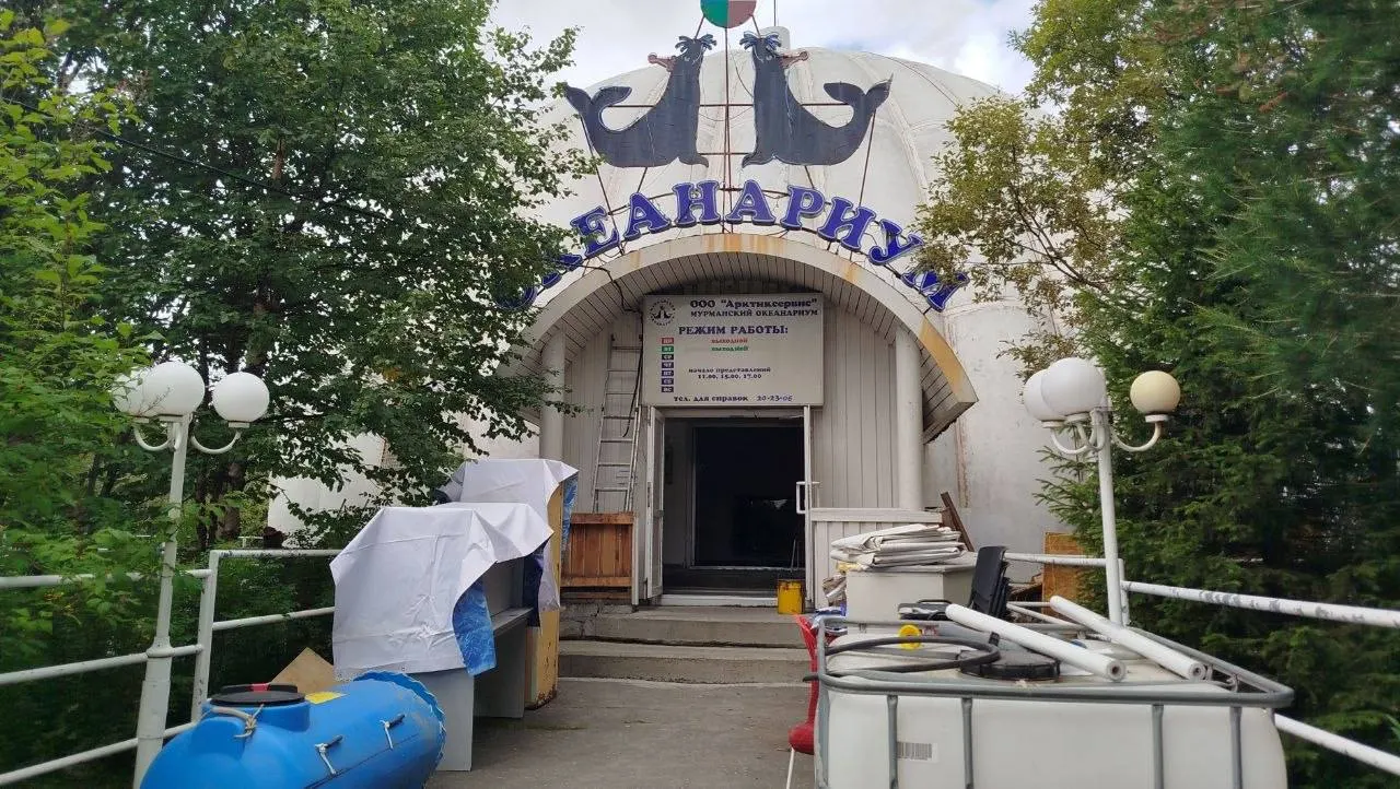 На объекте выполняются работы по гидроизоляции, замене пола, обновлению интерьеров и зрительских зон.